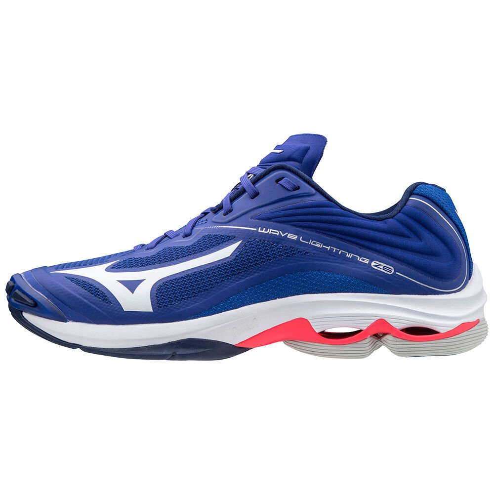 Tenis Para Voleibol Mizuno Wave Lightning Z6 Para Mujer Azules/Blancos/Rosas 8356471-SZ